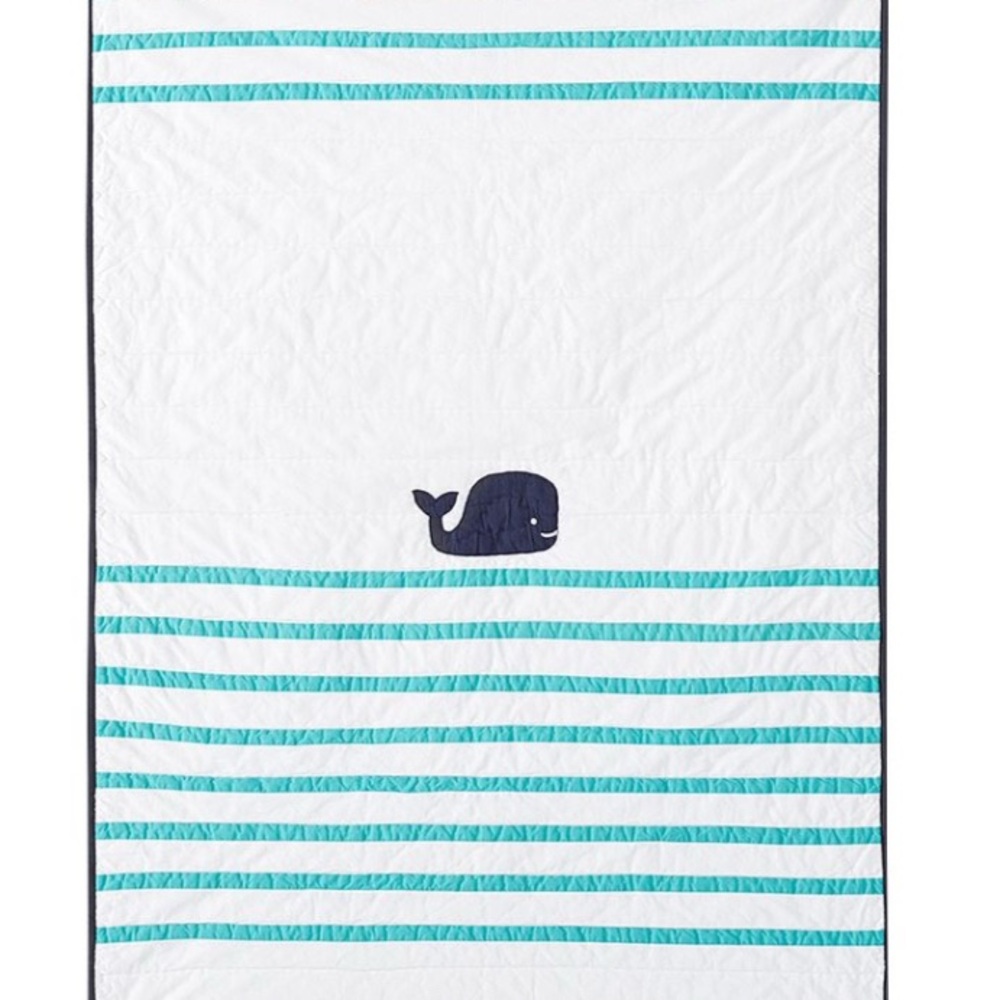 NWT~ Pottery Barn Kids Hamptons Whale Quilt